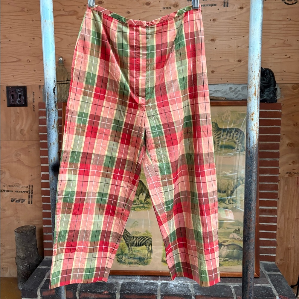 90s high waist silk capris